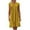 Yellow, variant on Aoochasliy Summer Dresses for Women Cotton and Linen Crewneck Loose Short Sleeve Solid Mini Dress Summer!