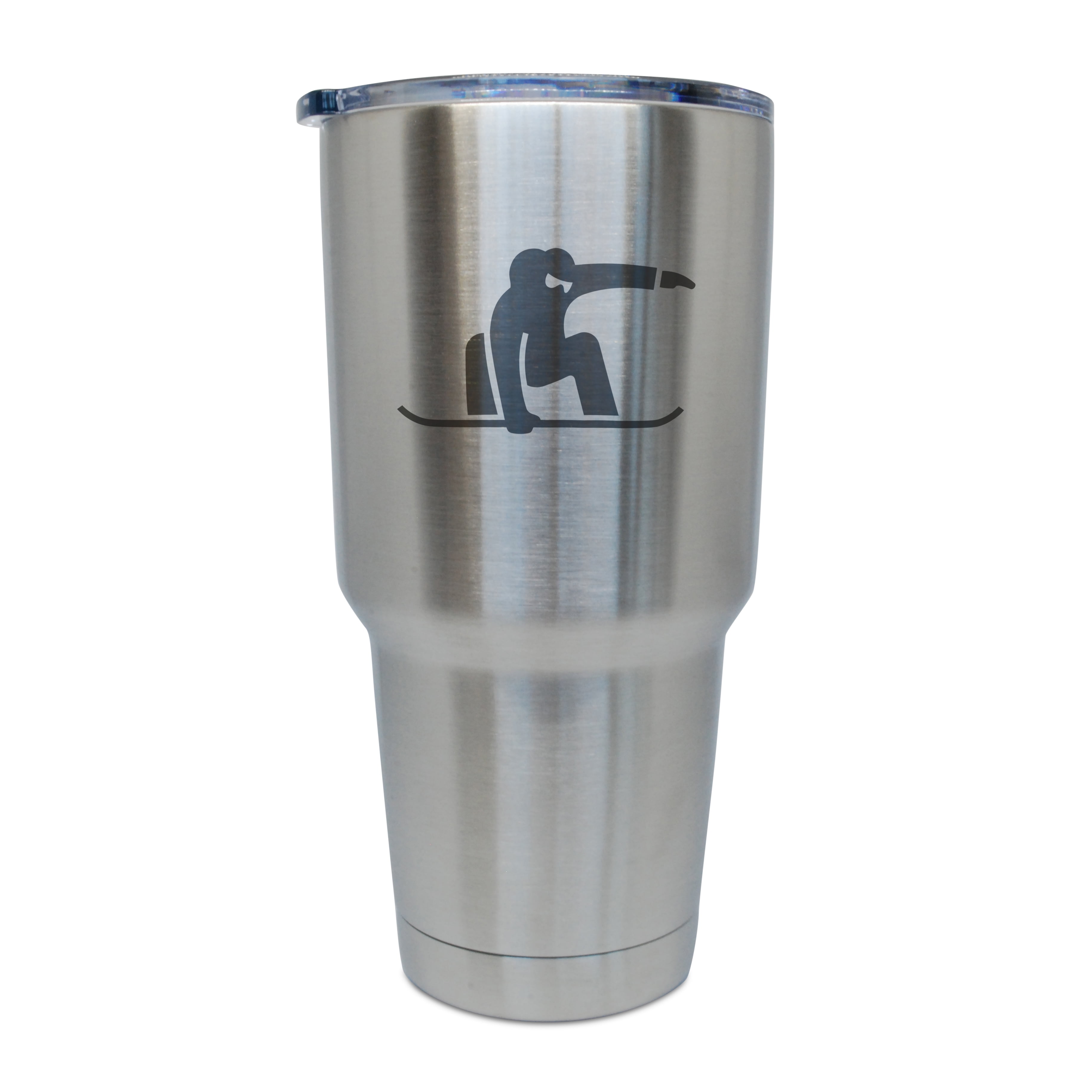 Snowboarding Stainless Steel Tumbler, 30 Oz Insulated Tumbler, Laser Etched In Usa by BigSpool Distributors