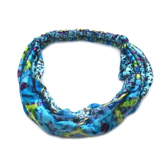 Tribal Print Pattern Soft Cotton Lightweight Elastic Headband Expandable Hair Wrap Bandana - Womens Fashion Handmade Gifts Boho Accessories
