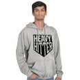 thumbnail image 3 of Heavy Hitter Baseball Fanatic Sports Zip Hoodie Sweatshirt Men Brisco Brands X, 3 of 6