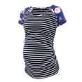 thumbnail image 5 of Women's Short Sleeve Ruched Maternity T Shirt Top, 5 of 5