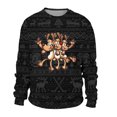 thumbnail image 3 of WILLBEST Mignons Chandails à Fermeture Éclair pour Hommes Automne et Hiver Tendance Décontractée Chandail Imprimé de Noël Col Rond, 3 of 3