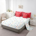 thumbnail image 5 of Manfei Cartoon Red Bowknot 7-Piece Twin Bedding Sets for Female Girls Child,Polka Dots Bedding Comforter Set,Kawaii Bow Tie Breathable Sheet Sets,Super Cozy Room Decor,Reversible, 5 of 8