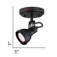 thumbnail image 5 of Polo Flush Mount Cieling and Wall Track Light Fixture - Oil Rubbed Bronze, 5 of 5