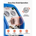 thumbnail image 4 of VEVOR Machine Portable de Récupération de Réfrigérant, 1 HP 120V 60Hz Machine de Récupération à Double Cylindre AC, Unité de Recyclage 1750 Tr/min CVC, 4 of 9