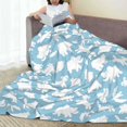 thumbnail image 6 of Honeii Cute Animals Print Fleece Blanket - Throw Blanket for Bed, Sofa, Couch, Camping, and Travel , Microplush Ultra Soft Warm Blanket-40"x30", 6 of 7