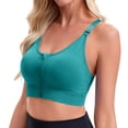 thumbnail image 3 of SPZTSX Front Zipper Sports Bras for Women Adjustable Straps High Support Breathable Post Surgery Workout Yoga Bra Free Size, 3 of 6