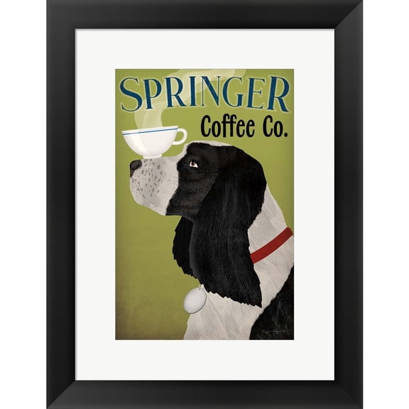 Great Art Now Springer Coffee Co by Ryan Fowler, Framed Wall Art, 13.75W x 17.75H
