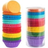 Bright Rainbow Standard Cupcake Liners Solid Colorful Paper Baking Cups 400-Count