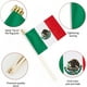 thumbnail image 4 of Paquete de 25 banderas pequeñas de Estados Unidos, mini banderas mexicanas de mano en palo, 6 x 8 pulgadas, 4 of 7