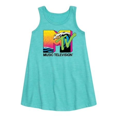 

MTV Logo - Ocean Wave - Toddler and Youth Girls A-line Dress