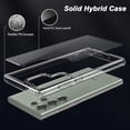 thumbnail image 4 of Thin Samsung Galaxy S23 Ultra 5G Case (6.8 Inch) Clear Hard Back + Soft TPU Bumper [Air Pocket Corners] Shockproof Phone Cover for Galaxy S23 Ultra (2023) - Transparent, 4 of 14