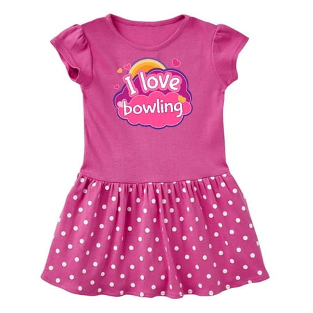 

Inktastic Bowler I Love Bowling Gift Baby Girl Dress