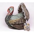 thumbnail image 3 of John Derian Company Beaded Embellished Turkey Decorative Plush Pillow 16" x 15", 3 of 9