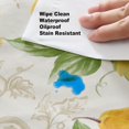 thumbnail image 6 of Avalon Fresh Ripe Fruit Vinyl Tablecloth with Flannel Backing - Apples, Peaches, Pear and Grape Fruit Print Flannel Backed Easy Care Vinyl Tablecloth, Oval, 6 of 7