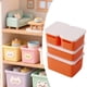 thumbnail image 5 of 4 cajas de almacenamiento para casa de muñecas a escala 1/12 con tapa, diseño de colección, decoración y simulación. Naranja, 5 of 9