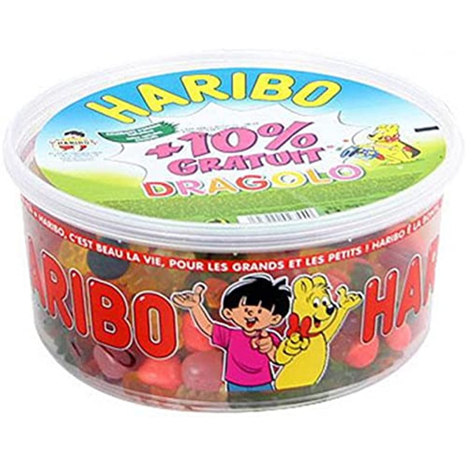 Haribo Dragolo - Resealable Plastic Tub From France 