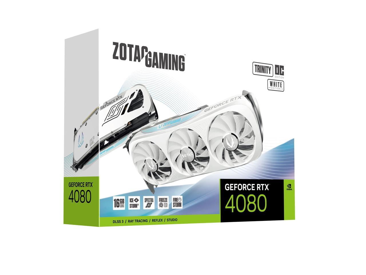 ZOTAC GAMING GeForce RTX 4080 16GB Trinity OC White Edition, PCIE