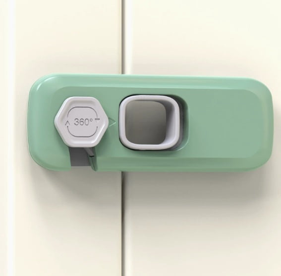 1 set of child safety locks | Baby anti-pinch door locks | Baby protection locks | Refrigerator locks | Drawer locks