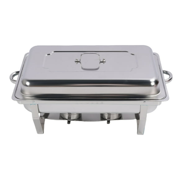 Chafing Dishes Buffet Set, Foldable Heat Preservation Food Warmers, Stainless Steel Buffet Chafing Dish Set, Multifunctional Buffet Warmer for Gathering, Outdoor, Wedding,