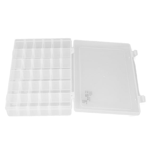 Caja de almacenamiento de clasificación, caja de piezas Caja de piezas de 36 rejillas Caja organizadora de plástico Diseño aerodinámico VoborMX herramienta