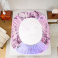 thumbnail image 4 of Manfei Pastel Amphibian Axolotl Fitted Sheet Full,Cute Salamander Pattern Bed Set,3 Pieces,1 Fitted Sheet and 2 Pillowcases, 4 of 6