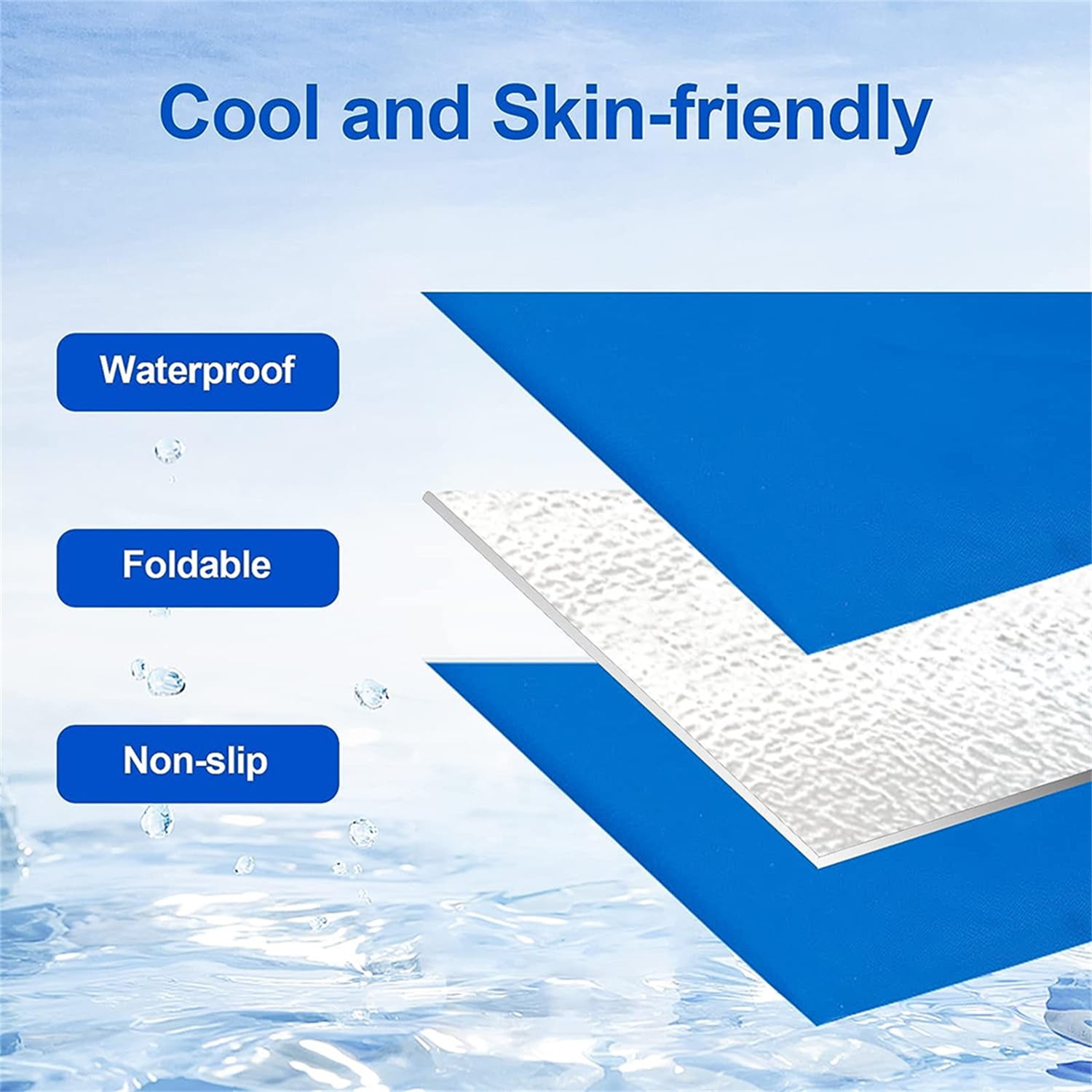 Pefilos 25" Cooling Mat for Dogs and Cats, Pressure Activated Dog Cooling Pad, Non-Toxic Gel, Safe and Portable, Blue Pefilos 25" Cooling Mat for Dogs and Cats, Pressure Activated Dog Cooling Pad, Non-Toxic Gel, Safe and Portable, Blue