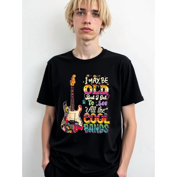 Vintage Rock Band Tee Mens comfort colors tshirt black graphic tees 2026 Spring and summer outdoor wear Funny Unisex Shirt Graphic tshirts