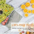 thumbnail image 3 of CUSIMAX Food Dehydrator - Digital Timer, Temp Control, 5 BPA-Free Trays, Overheat Protection for Jerky, Fruits & More, 3 of 6