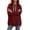 08-Wine, variant on Yutgune Cute Hoodies Oversized Hoodie Women Side Split Pocket Long Sleeve Hooded Sweatshirt Women