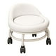 thumbnail image 5 of Asiento rodante bajo con respaldo Perfecl Taburete corto de cuero PU, 5 of 8