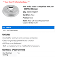 thumbnail image 2 of Rear Brake Drum - Compatible with 2001 - 2007 Ford Escape 2002 2003 2004 2005 2006, 2 of 2