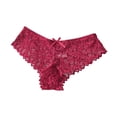 thumbnail image 2 of HUPOM No Show Panties Panties In Clothing Bikini Leisure None Elastic Waist Red, 2 of 3
