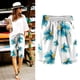 thumbnail image 1 of ICHUANYI Clearance Fashion Women Casual Loose Shorts Elastic Waist Summer Pockets Printing Pants(White, M) ICHUANYI WER2023080810396, 1 of 4