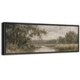 thumbnail image 4 of Large Framed Canvas Wall Art Vintage Country Landscape Print for Living Room Decoration - 60"x20" Black Frame, 4 of 7