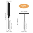 thumbnail image 4 of 1 set práctico Cake Cream Scraper Pancake Spatula Suministros de cocina (plata), 4 of 5