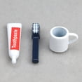 thumbnail image 2 of Juego de accesorios de baño para muebles de casa de muñecas en miniatura, 3 piezas, 2 of 5