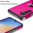 thumbnail image 4 of For Samsung Galaxy A15 5G Kickstand Tough Hybrid with Built-in 360° Rotate Ring Stand Magnetic PC & TPU Slim Fit Shockproof Cover ,Xpm Phone Case [ Hot Pink ], 4 of 9