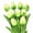 Light Green, variant on JeashCHAT 10 Pcs Artificial Tulips Flowers 12.6" Fake Tulips with Stems Bouquet Fake Flowers for Vase Centerpieces Wedding Home Office Party Decoration