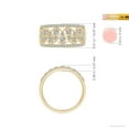 thumbnail image 4 of ANGARA Natural Inspired Diamond Anniversary Ring in 14K Yellow Gold for Women (Size-2.3mm| Color-K| Clarity-I3) | April Birthstone, Anniversary, Jewelry Gift for Women | Natural Diamond Ring, 4 of 8