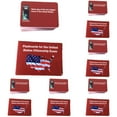 thumbnail image 1 of 5PCS US Citizenship Test Study Guide 2025 New US Citizenship Test Flash Cards, 100 USCIS Questions and Answers Flashcards, Naturalization Test Study Guide American Civics Flashcards, 1 of 9