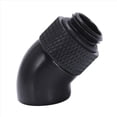 thumbnail image 5 of 2X G1 / 4 Rosca de Tornillo Codo de 45 Grados Latón Giratorio - Adaptador Macho A Conector Hembra Adaptador Pc Computadora de Enfriamiento por Agua Negro, 5 of 5