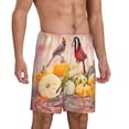 thumbnail image 2 of Kdxio Fall Colorful Print Mens Sleep Shorts Bottoms Soft Comfy Pajama Wear Pants with Drawstring Pockets, 2 of 7
