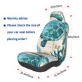 thumbnail image 3 of Fotbe Watercolor Sea Turtle Funda para Asiento de Auto con Estampado – Impermeable y Antisudor – Ajuste Universal, Lavable a Máquina, Antideslizante (1 Pieza), 3 of 5