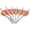 White,Orange, variant on New Archery Products Quikfletch 2″ Quikspin 4 Vane, White/Orange, 6 Pack