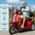 thumbnail image 3 of QEEKA Heavy Duty 3 Wheel Mobility Scooters for Seniors & Adults 500lbs Capacity,Red, 3 of 14