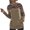 Khaki, variant on Fesfesfes Women Hooded Casual Long Sleeve Hoodie Leopard Patchwork Ladies Tops Sweatshirts Plus Size $10