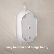 Frida Baby 4 in 1 Grow with Me Baby Bathtub for Newborn to Toddler, White, Rigid Baby Bath, Unisex