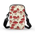 thumbnail image 2 of HELLHERO Mushroom Pattern Crossbody Sling Bags Polyester Lightweight Women Messenger Bag for Outdoor Travel Daily Use, 2 of 7