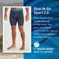 thumbnail image 3 of ExOfficio Men's Give-N-Go Sport 2.0 Boxer Brief 9", Large, Navy/Skydiver, 3 of 3